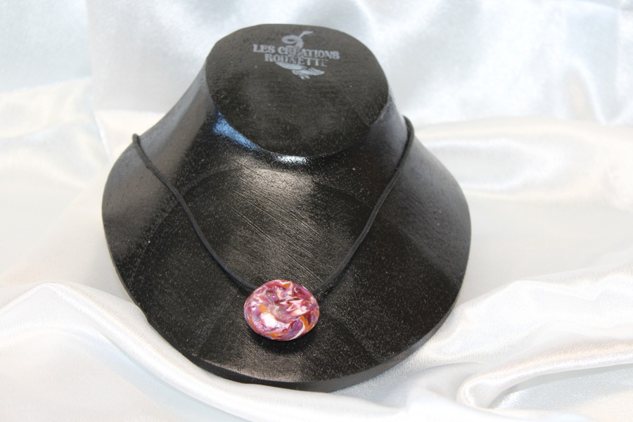 Collier-Coton-Cire-Pendantif-Galet-Multicolore-2