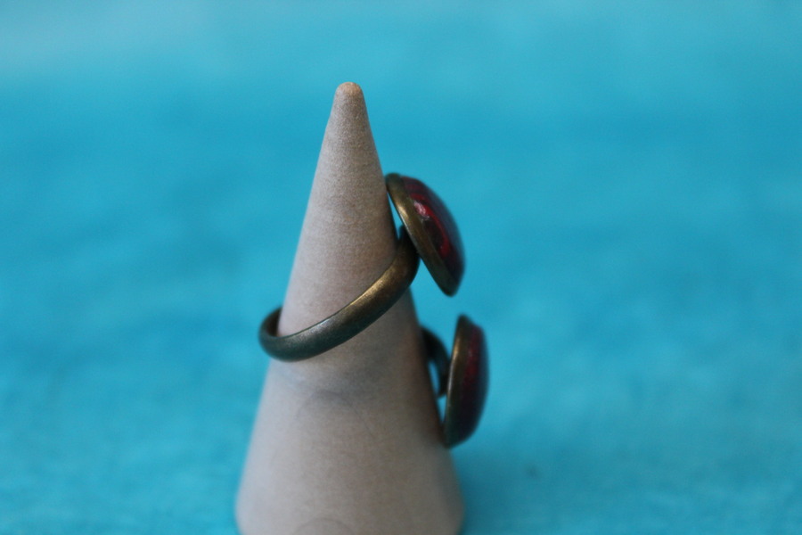 Bague-Acier-Cuivre-Reglable-2 Cabochon-Polymere-Multicolores (5)