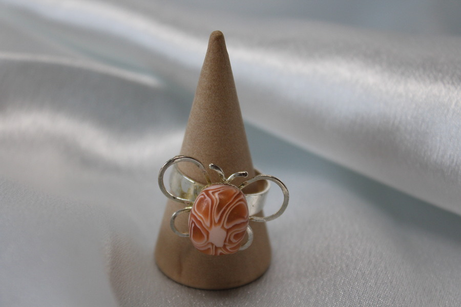 Bague-Reglable-Papillon-Cabochon-Polymere-Fleur-1