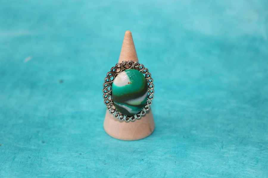 Bague-Reglable-Acier-Polymere-Verte