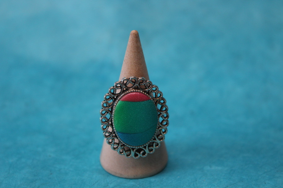Bague-Reglable-acier-Polymere-Multicolor-1
