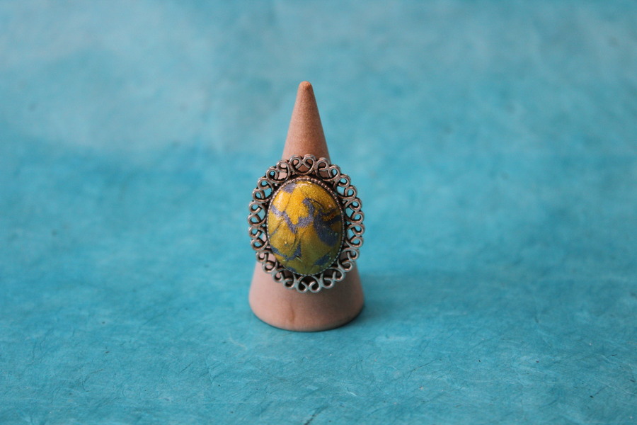 Bague-Reglable-Acier-Polymere-Or-Argent