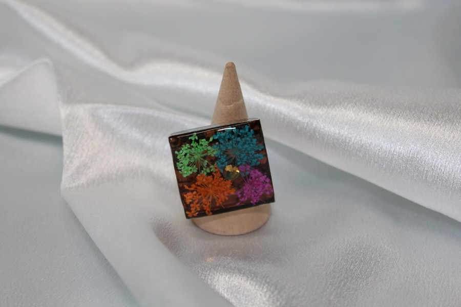 Bague-Reglable-Resine-Strass-Fleurs-Sechees