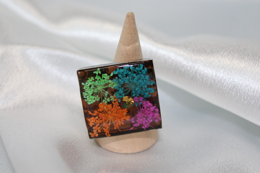 Bague-Reglable-Resine-Strass-Fleurs-Sechees-1