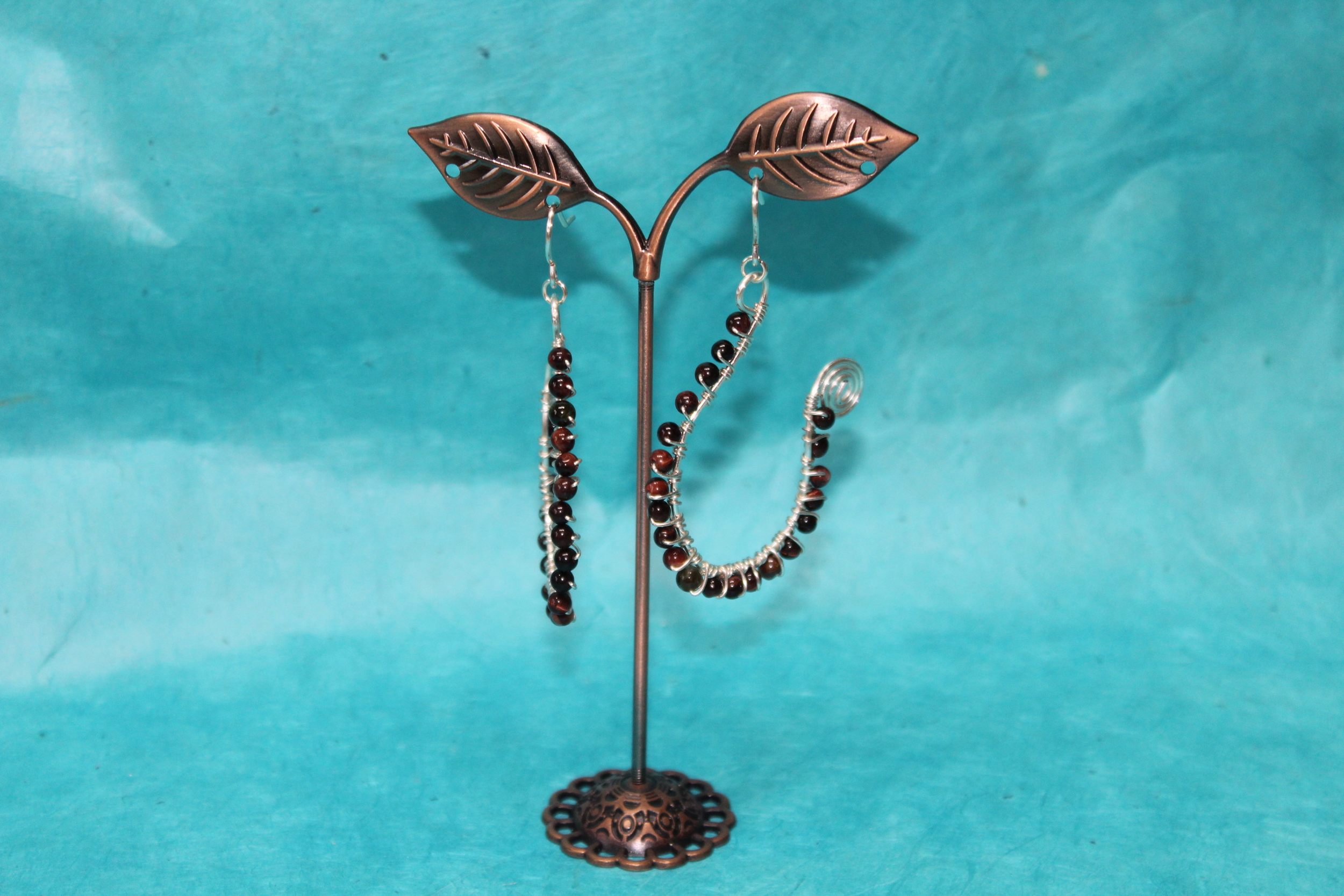 Boucle-Oreille-Fil-Cuivre-Argente-Pierre-Veritable-Oeil-Tigre- (5)