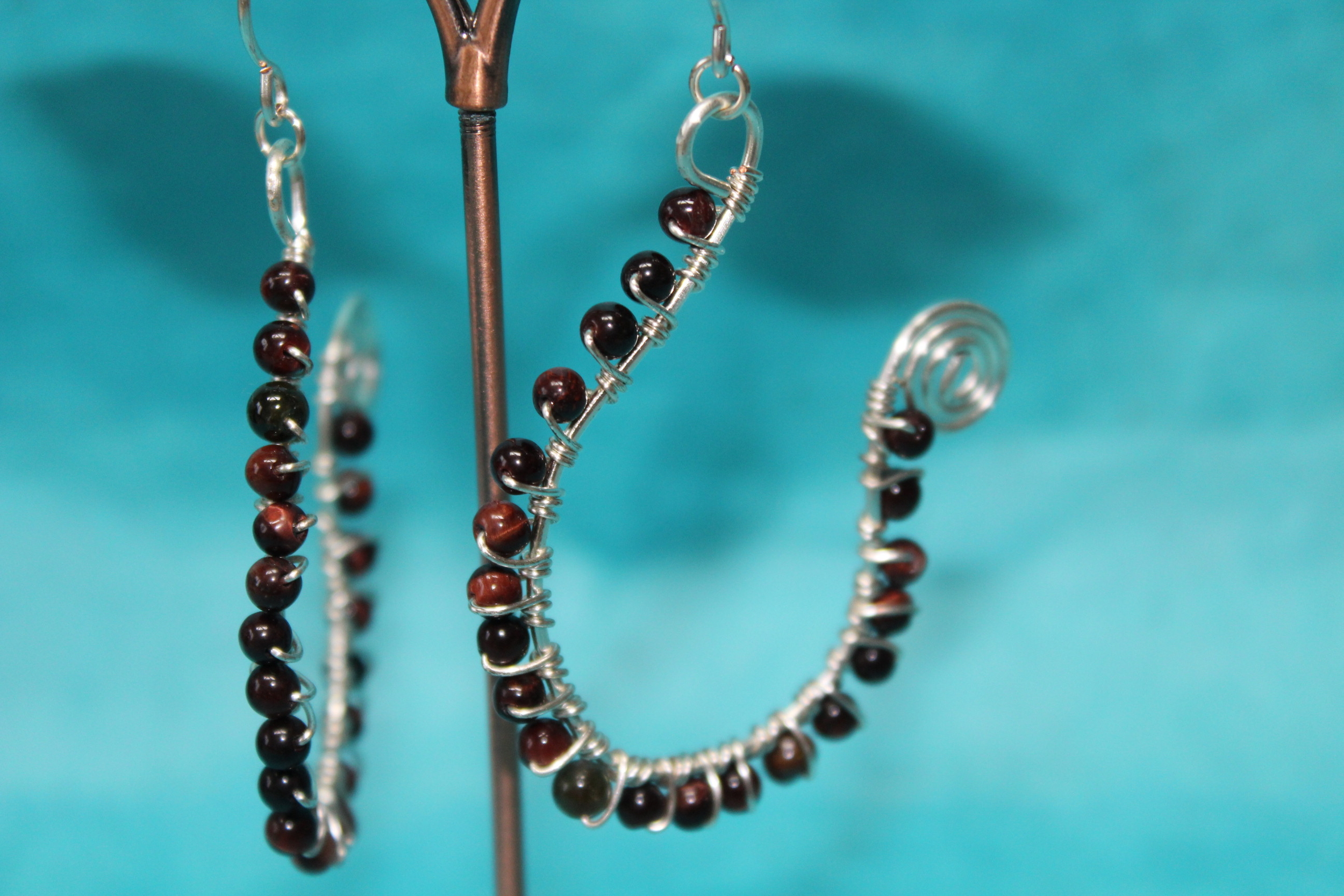 Boucle-Oreille-Fil-Cuivre-Argente-Pierre-Veritable-Oeil-Tigre- (6)