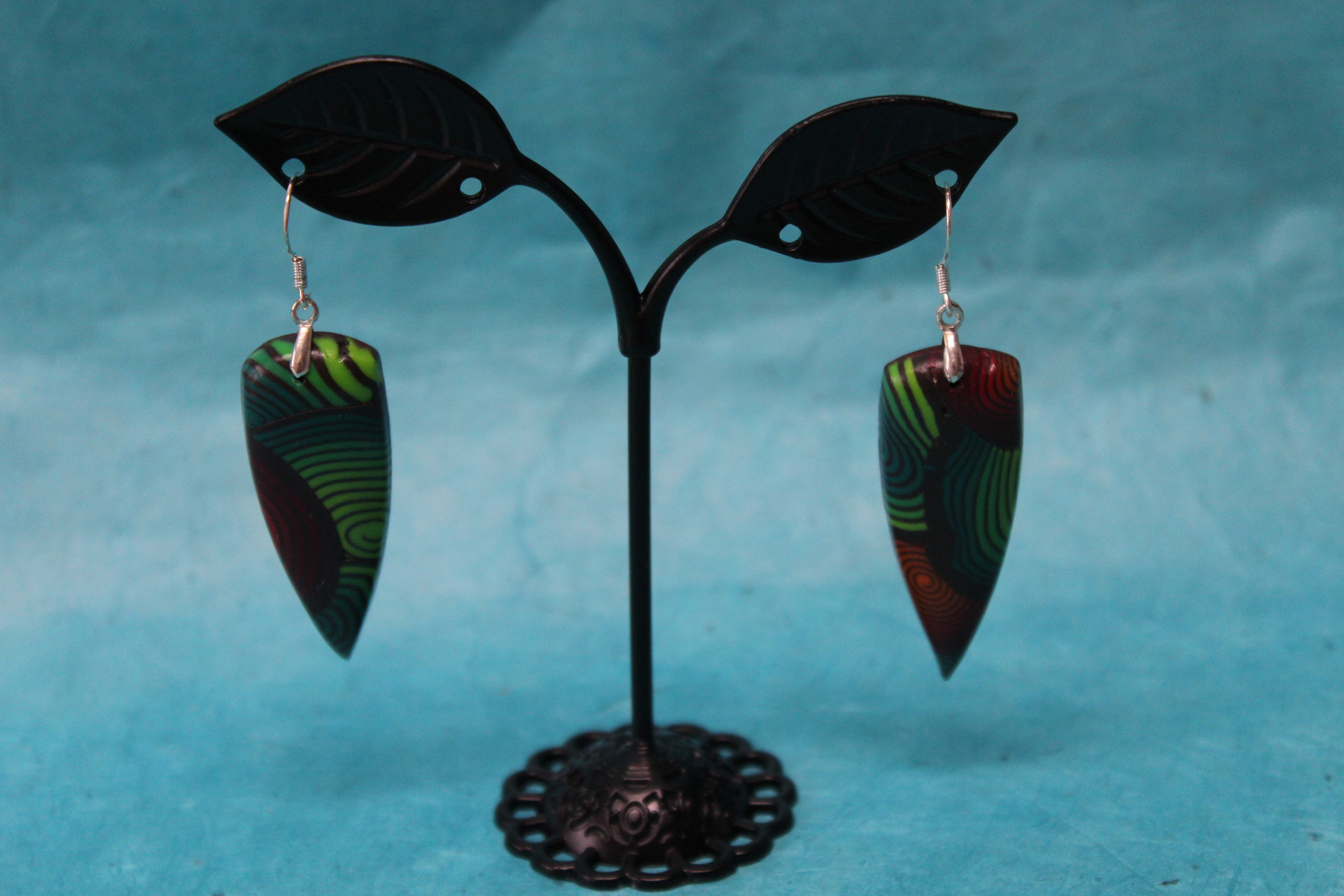 Boucle-Oreille-Polymere-Spirales-Multicolores (2)