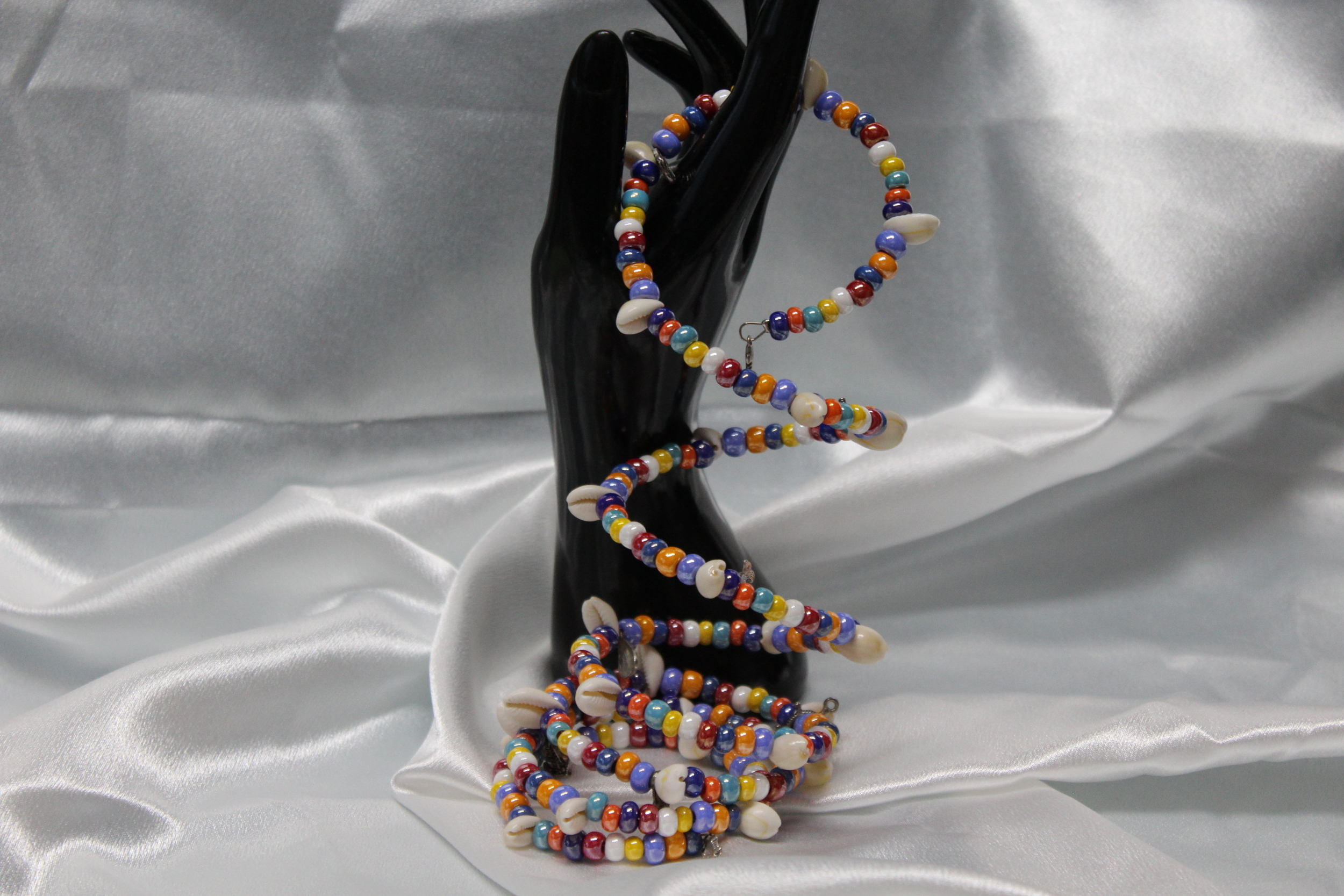 Bracelet-Multi-Rangs-Perles-Rocailles-Multicolores-Coquillage-Veritable (2)