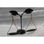 Boucle-Oreille-Fil-Cuivre-Cuivre-Perles-Noir-4