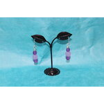 Boucle-Oreille-Fil-Cuivre-argente-Perles-Violette-