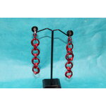 Boucle-Oreille-Fil-Alu-Perles-Rouge-1