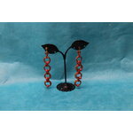 Boucle-Oreille-Fil-Alu-Perles-Orange-