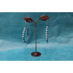 Boucle-Oreille-Fil-Cuivre-Argente-Perles-Agate-Bleu-