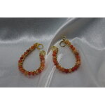 Boucle-Oreille-Fil-Cuivre-Dore-Perles-Agate-Orange-2