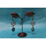 Boucle-Oreille-Fil-Cuivre-Couleur-Cuivre-Perle-Turquoise-Tortue-1