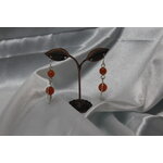 Boucle-Oreille-Fil-Cuivre-Argente-Perle-Rhodonite-Facette-Veritable-2