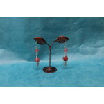 Boucle-Oreille-Fil-Cuivre-Argente-Perle-Agate-Givre-Veritable-