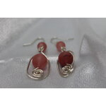 Boucle-Oreille-Fil-Cuivre-Argente-Perle-Agate-Givre-Veritable-3