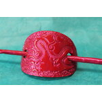 Barette-Chignon-Polymere-Rose-Dragon-1