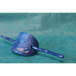 Barette-Chignon-Polymere-Marbre-Bleu-Blanc-3
