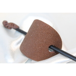 Barette Chignon Adulte en Pâte polymère-Fond Marron Pailleté et Sable Marron (7)