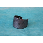 Bracelet Manchette Pâte Polymère et Paillette Argenté avec Impression