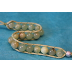 Bracelet de Perles d'Aventurines Verte Véritable. (2)