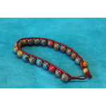 Bracelet de Perles de Tourmaline multicolores Véritable.