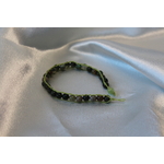 Bracelet de Perles de Tourmaline Verte Véritable.