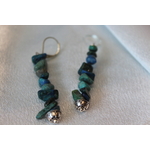 Parure-Bracelet-Collier-Boucle dOreille-Perles de Chrysocolle Véritable (8)