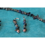 Parure-Bracelet-Collier-Boucle dOreille-Perles de Chrysocolle Véritable (5)