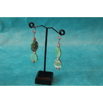 Parure-Collier-Bracelet-Boucle dOreille-Nacre Vert et Perles Métal (3)