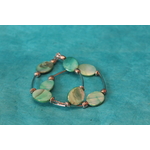Parure-Collier-Bracelet-Boucle dOreille-Nacre Vert et Perles Métal (4)