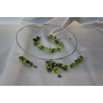 Parure-Collier-Bracelet-Boucle dOreille-Perles de Péridot Verte Véritable (9)