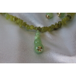 Parure-Collier-Bracelet-Boucle dOreille-Perles de Fluorine Verte Véritable (2)