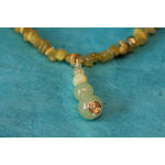 Parure-Collier-Bracelet-Boucle dOreille-Perles de Fluorine Verte Véritable (5)
