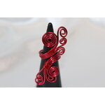 Bague Fil de dAliminium Rouge (2)