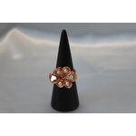 Bague Fil de Cuivre Cuivré et Perles Métallique (4)