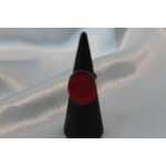 Bague Support Acier Inoxydable et Résine Rouge (5)