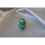 Bague Support Acier Inoxydable Argenté et Pâte Polymere Verte et Blanche (2)