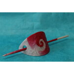 Barette-Chignon-Polymere-Rouge-Blanc (2)