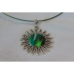 Collier Filin, Support Soleil et Polymère Divers Tons Verts (4)