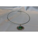 Collier Filin, Support Soleil et Polymère Divers Tons Verts (5)