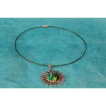 Collier Filin, Support Soleil et Polymère Divers Tons Verts