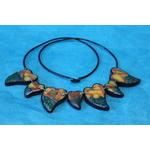 Collier aux Coeurs en Polymere 2 Tons (6)