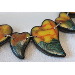 Collier aux Coeurs en Polymere 2 Tons (4)