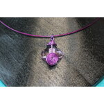 Collier Filin et Trefle Violet (5)