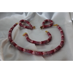 Parure Perles Rocailles-Couleurs Divers Tons de Roses (3)