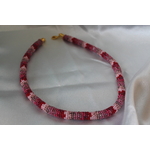 Parure Perles Rocailles-Couleurs Divers Tons de Roses (4)