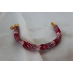Parure Perles Rocailles-Couleurs Divers Tons de Roses (6)